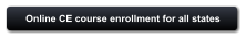 Online CE course enrollment for all states